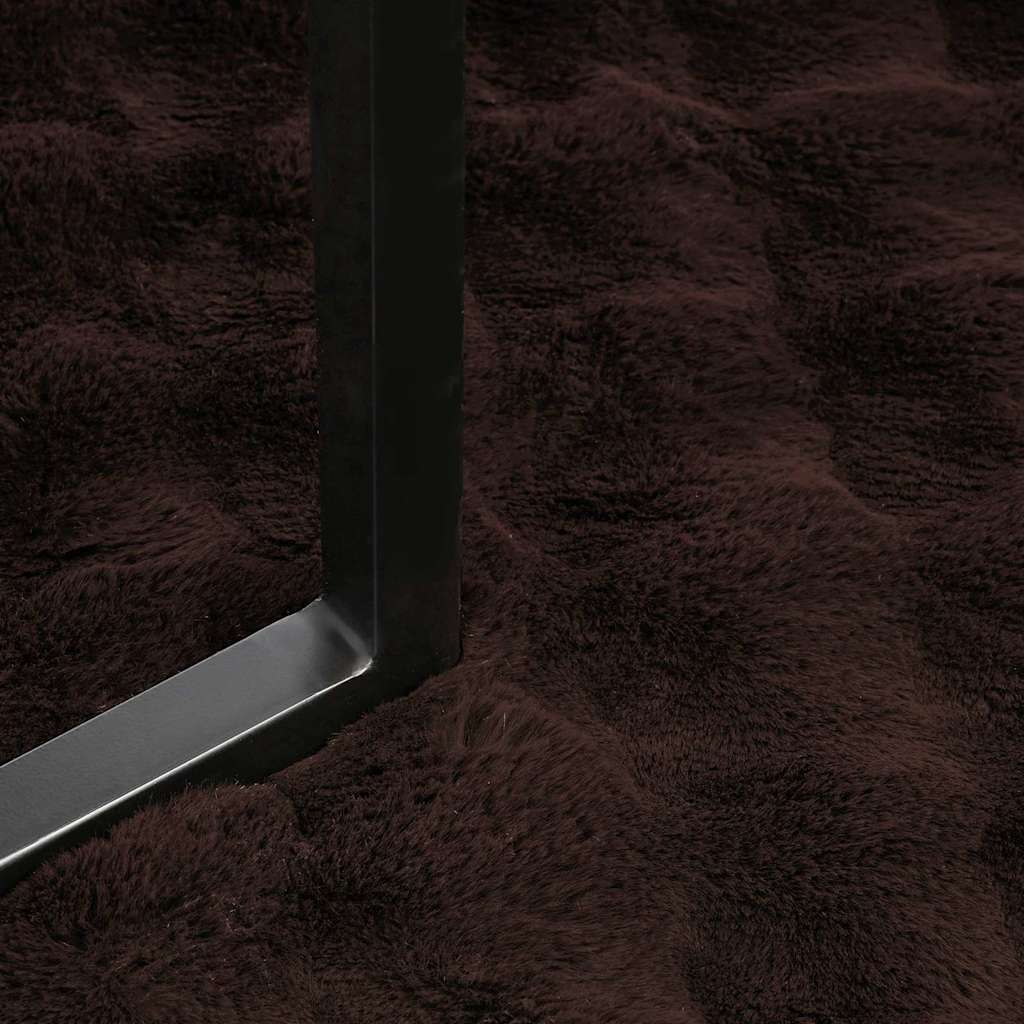 Coperta in Pelliccia di Coniglio Finta 4 pcs Cammello