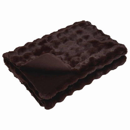 Coperta in Pelliccia di Coniglio Finta 4 pcs Cammello