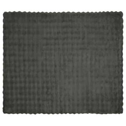 Coperta in Pelliccia di Coniglio Finta Grigio scuro