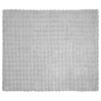 Coperta in Pelliccia di Coniglio Finta Grigio 130 x 150 cm