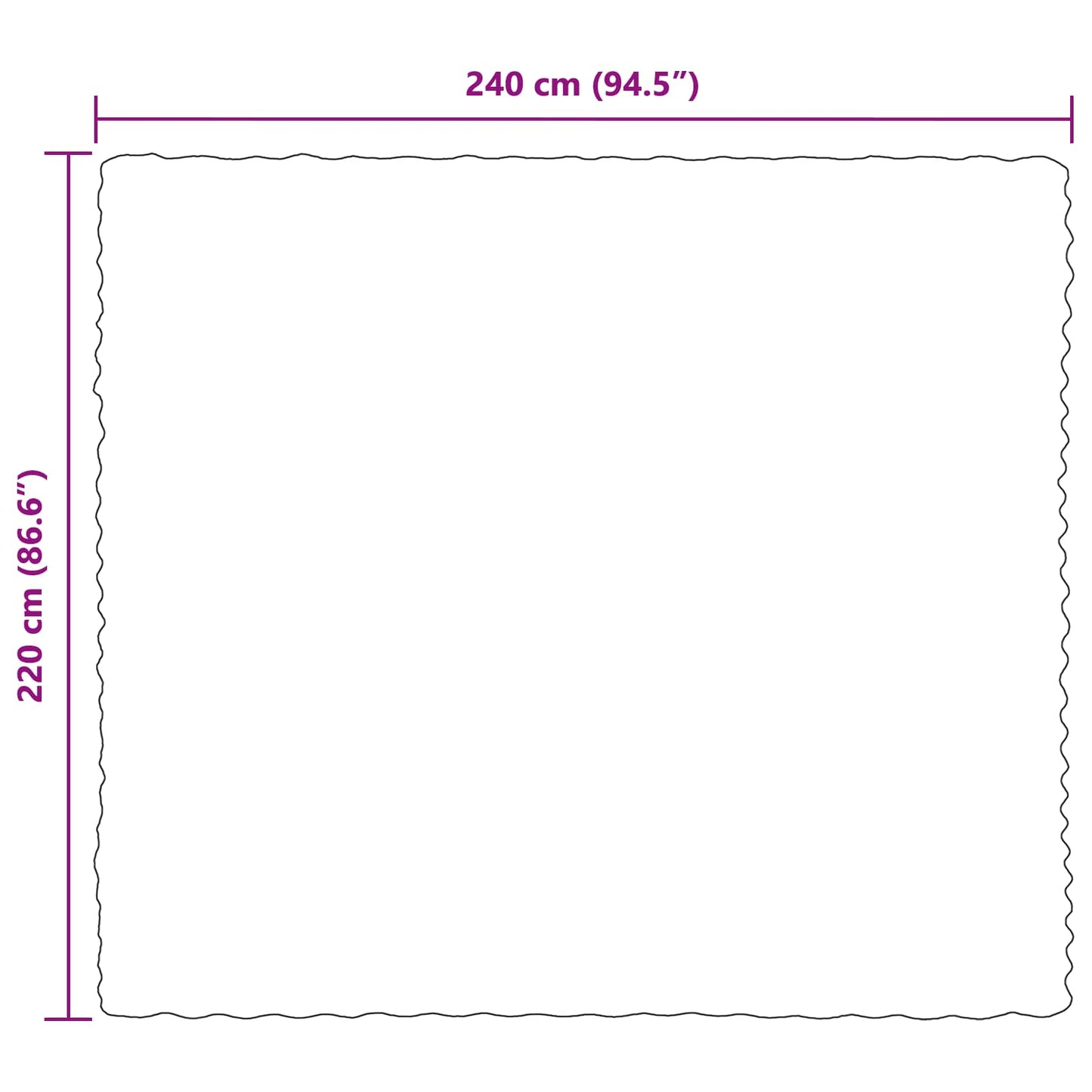 Coperta in Pelliccia di Coniglio Finta Grigio 220 x 240 cm