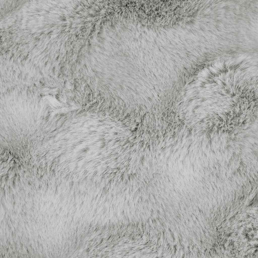 Coperta in Pelliccia di Coniglio Finta 4 pcs Grigio