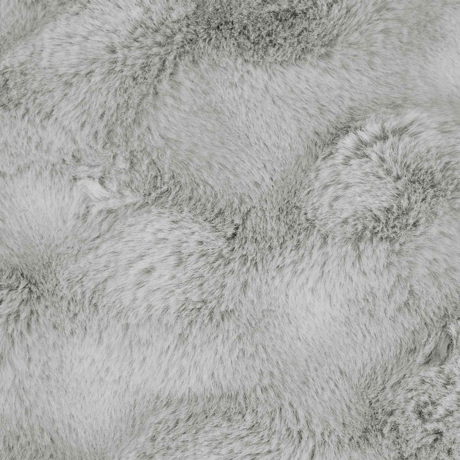 Coperta antiscivolo in sintetica di coniglio Olite 4 pcs Grigio | homemem39