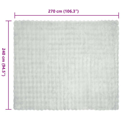 Coperta in Pelliccia di Coniglio Finta 4 pcs Grigio