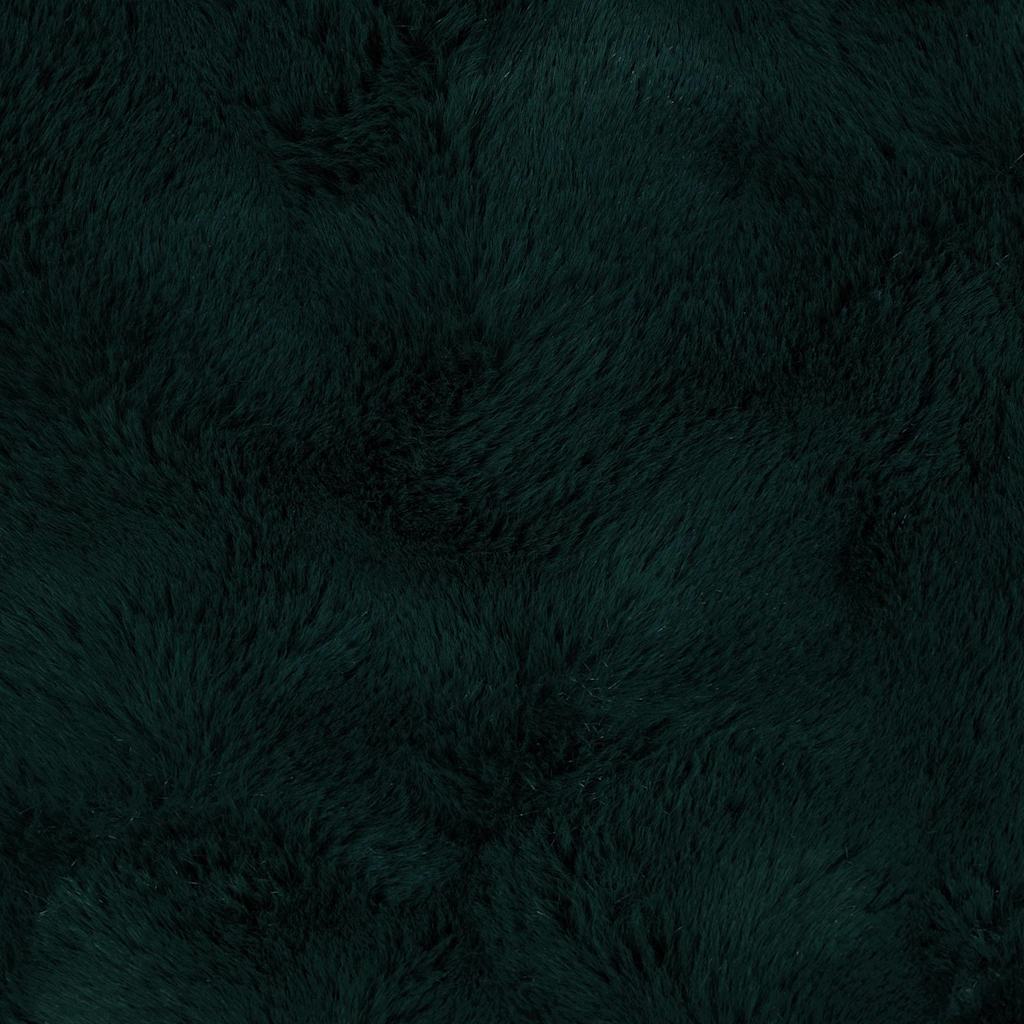 Coperta in Pelliccia di Coniglio Finta 4 pcs Verde Scuro