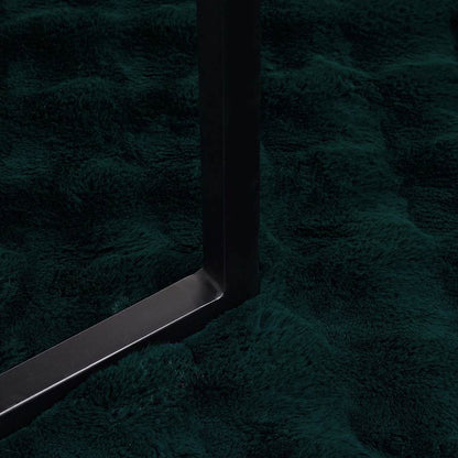 Coperta in Pelliccia di Coniglio Finta 4 pcs Verde Scuro