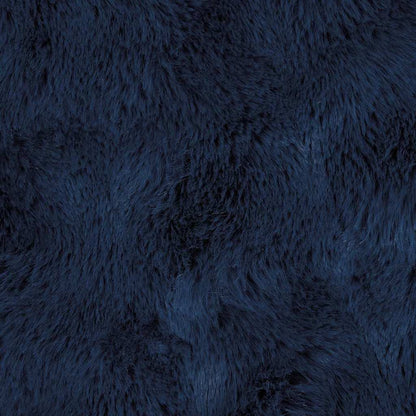 Coperta in Pelliccia di Coniglio Finta 4 pcs Blu Marino