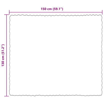 Coperta in Pelliccia di Coniglio Finta Bianco 130 x 150 cm