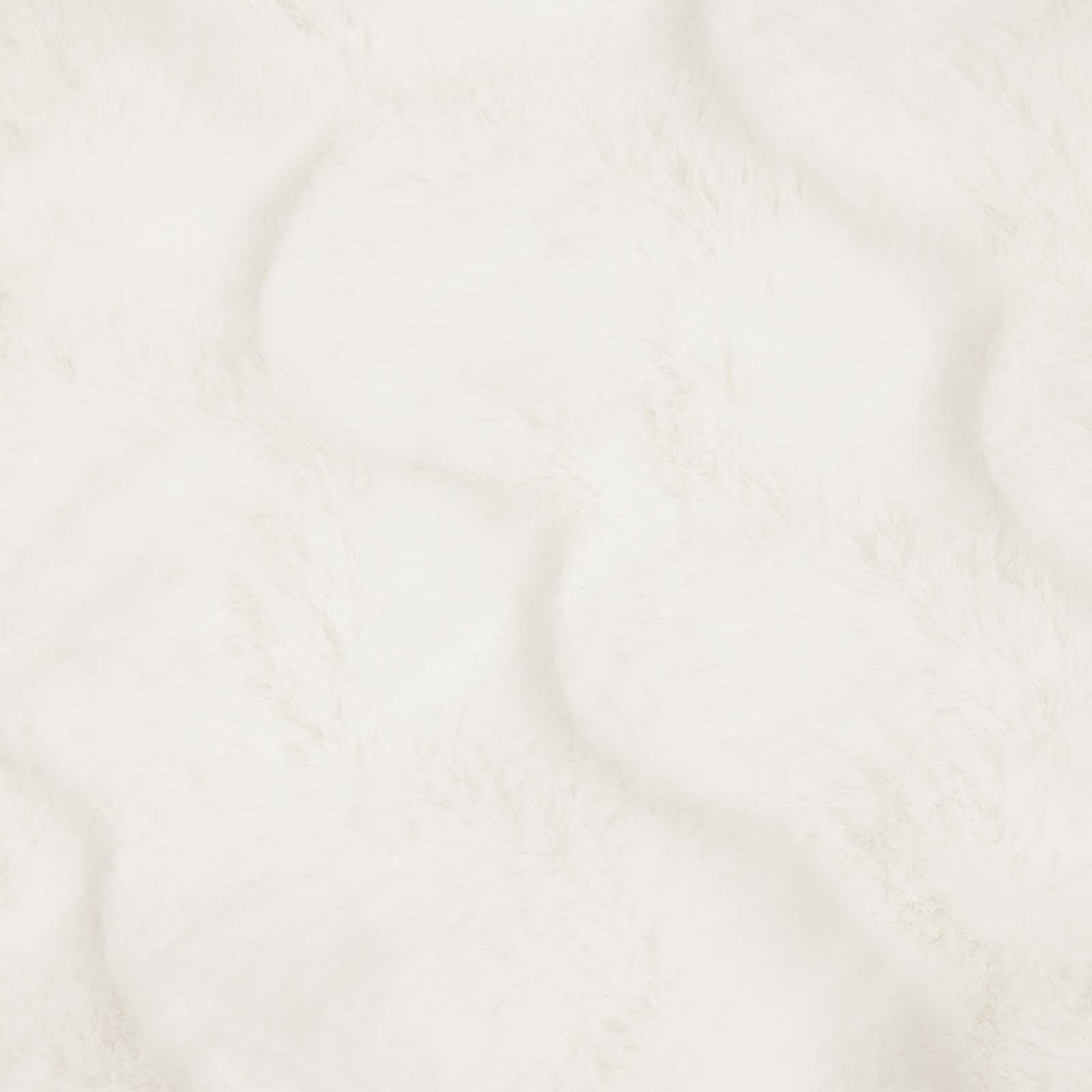 Coperta antiscivolo in sintetica di coniglio Olite 4 pcs Bianco | homemem39