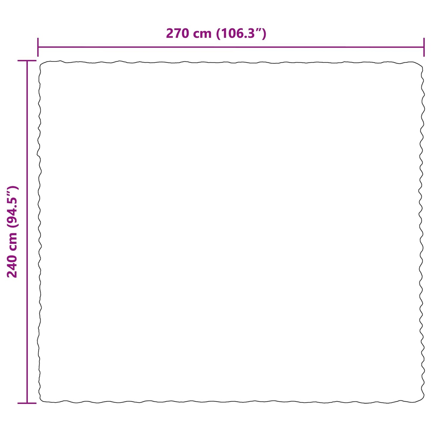 Coperta in Pelliccia di Coniglio Finta 4 pcs Bianco