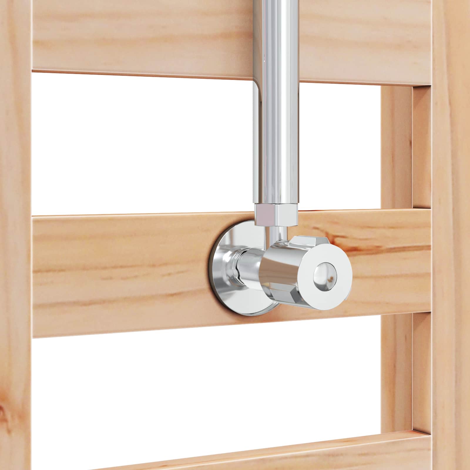 Doccia da esterno 223 cm Legno massello di pino e acciaio inox | homemem39