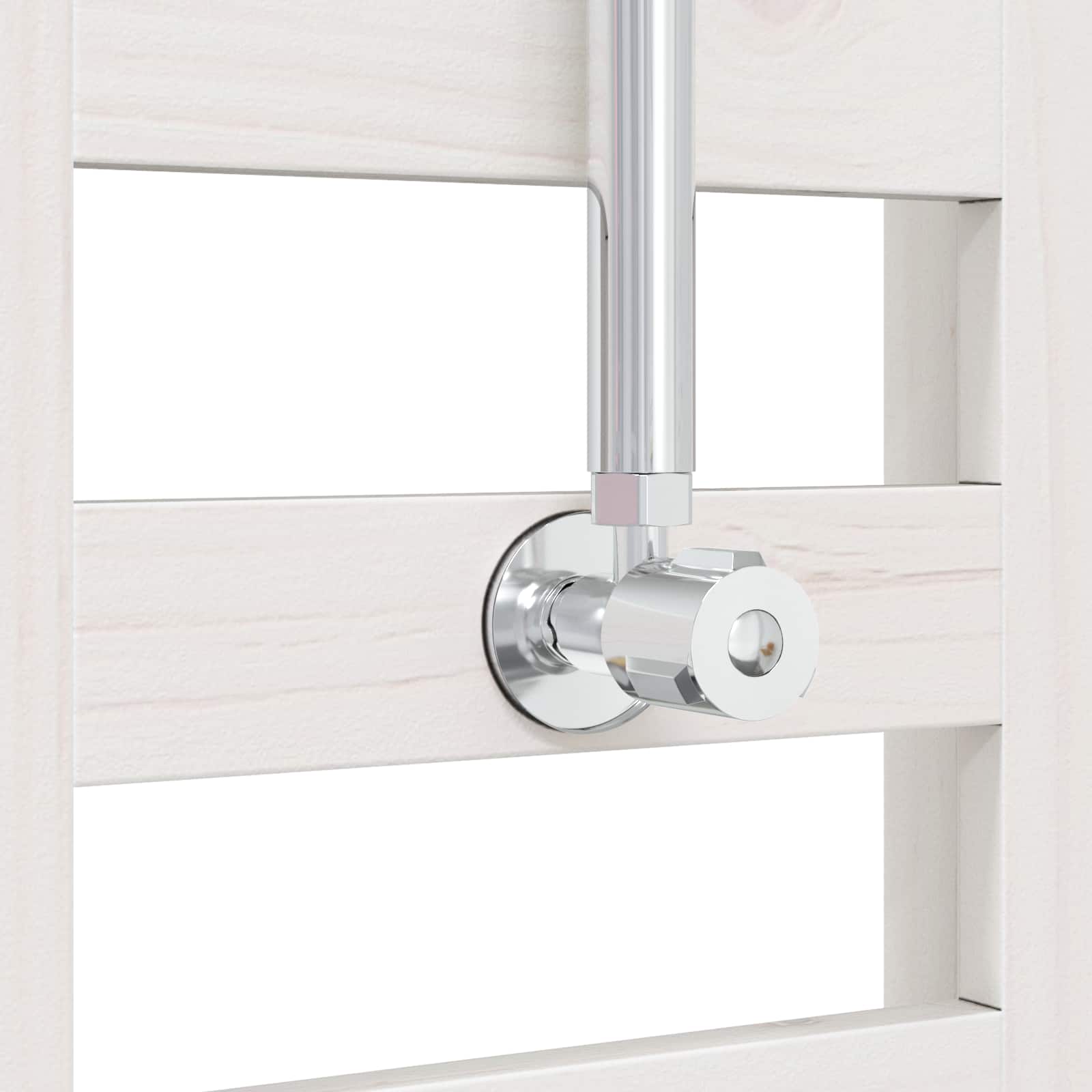 Doccia da esterno 223 cm Legno massello di pino e acciaio inox | homemem39