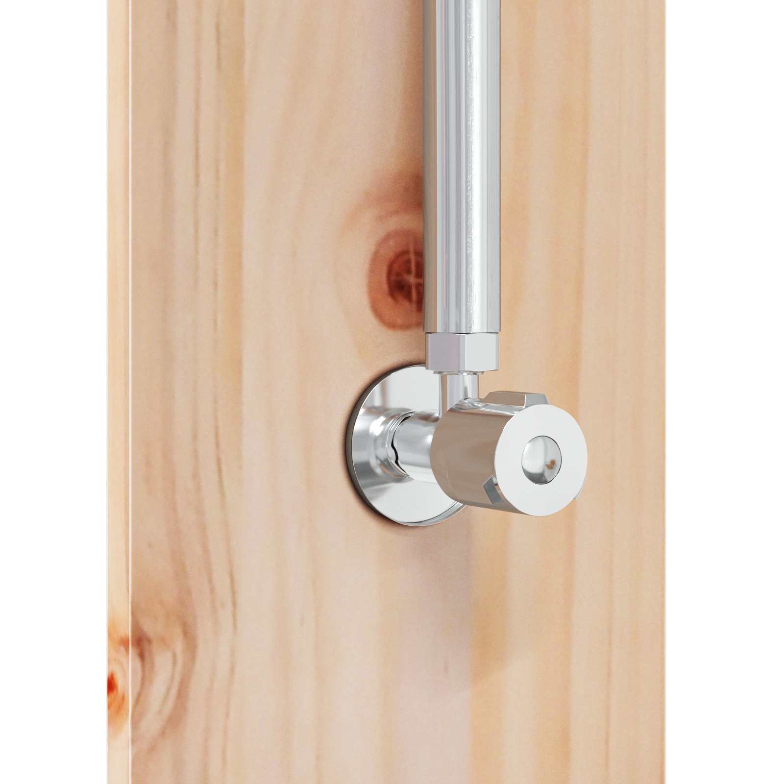 Doccia da esterno 206 cm Legno massello di pino e acciaio inox | homemem39