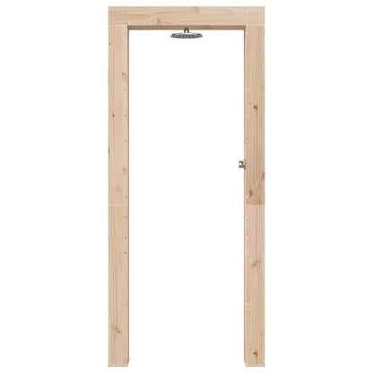 Doccia da esterno 226 cm Legno massello di pino e acciaio inox | homemem39