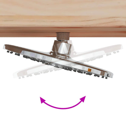 Doccia da esterno 226 cm Legno massello di pino e acciaio inox | homemem39