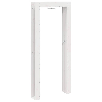 Doccia da esterno 226 cm Legno massello di pino e acciaio inox | homemem39