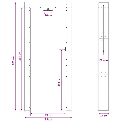 Doccia da esterno 226 cm Naturale | homemem39