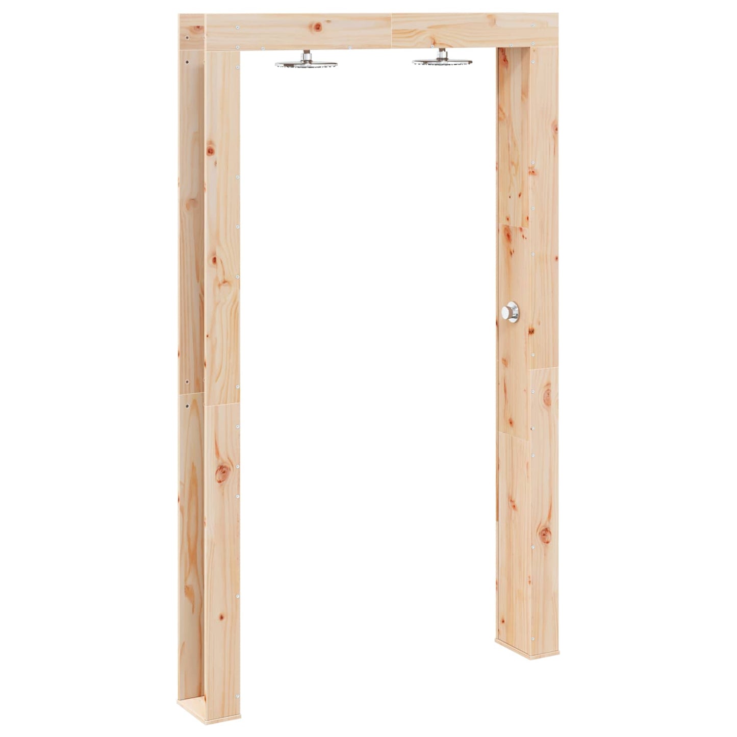 Doccia da esterno 226 cm Legno massello di pino e acciaio inox | homemem39