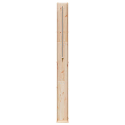Doccia da esterno 226 cm Legno massello di pino e acciaio inox | homemem39