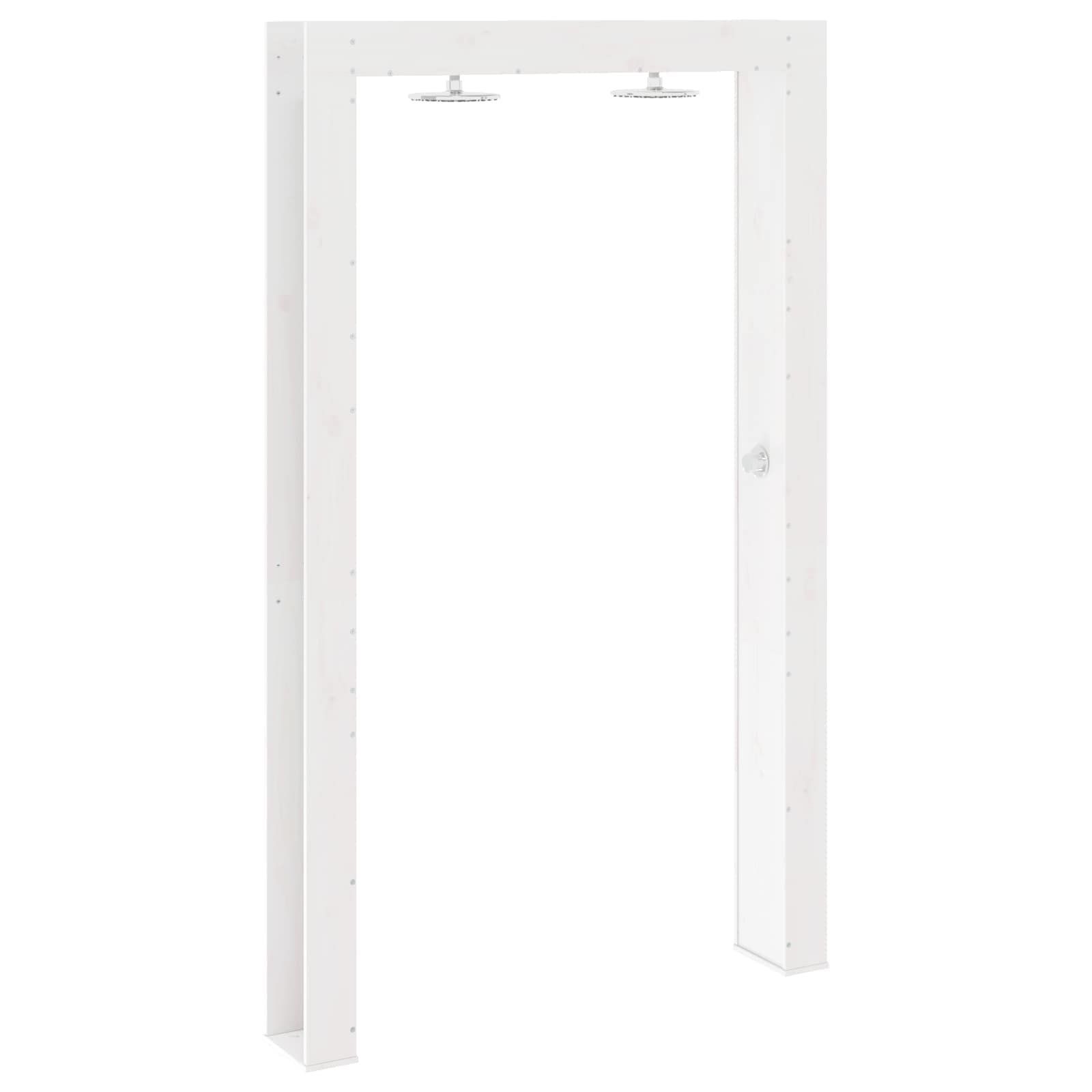 Doccia da esterno 226 cm Legno massello di pino e acciaio inox | homemem39
