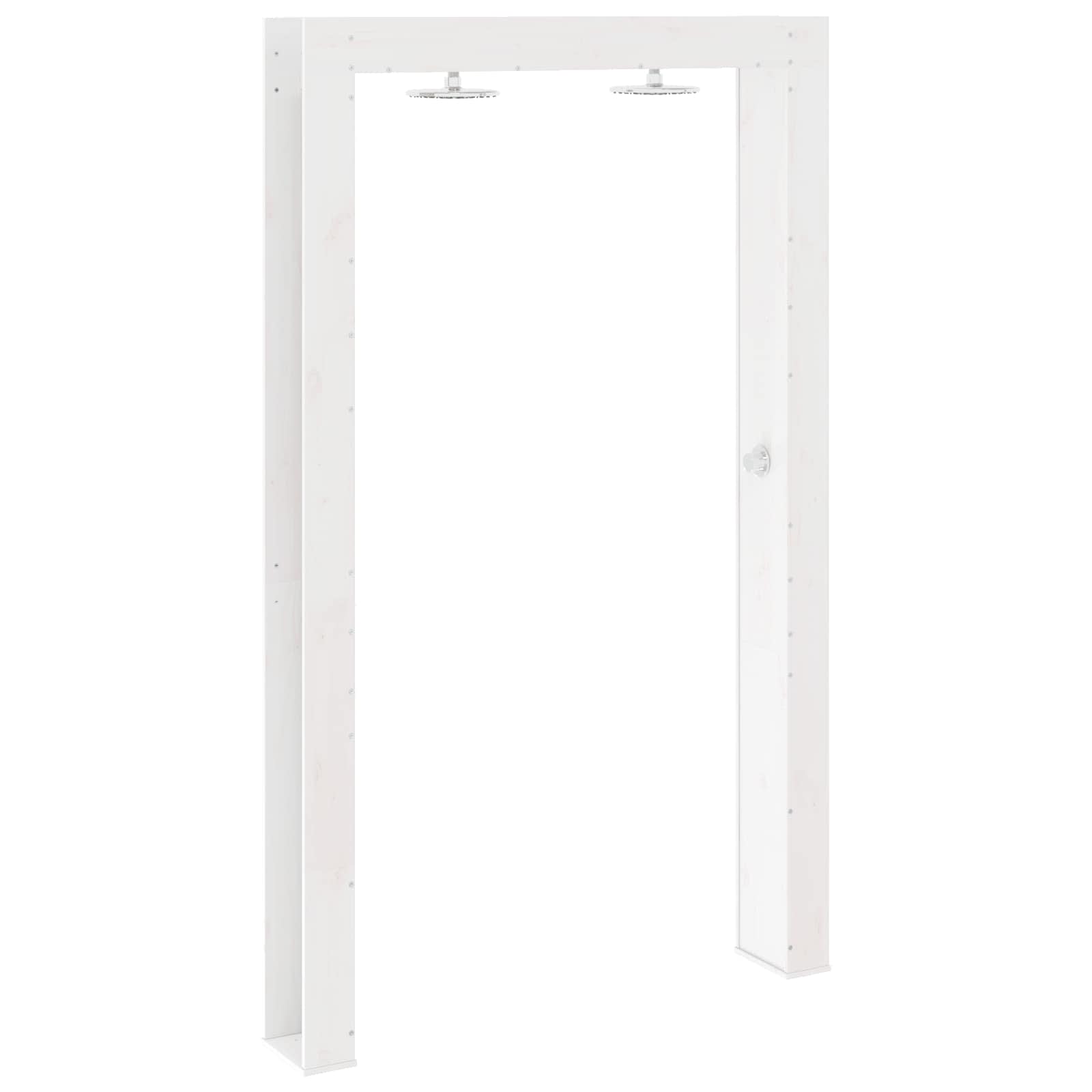 Doccia da esterno 226 cm Legno massello di pino e acciaio inox | homemem39