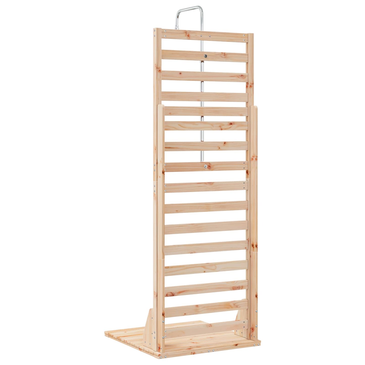Doccia da esterno 225 cm Legno massello di pino e acciaio inox | homemem39