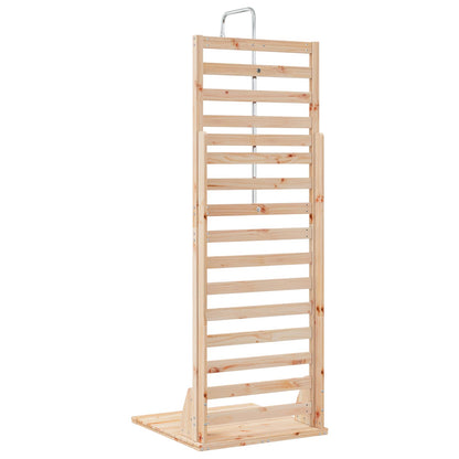 Doccia da esterno 225 cm Legno massello di pino e acciaio inox | homemem39