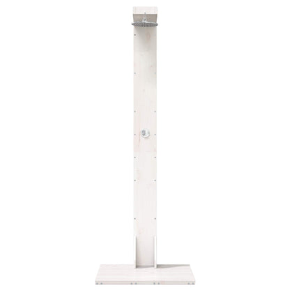 Doccia da esterno 210 cm Legno massello di pino e acciaio inox | homemem39