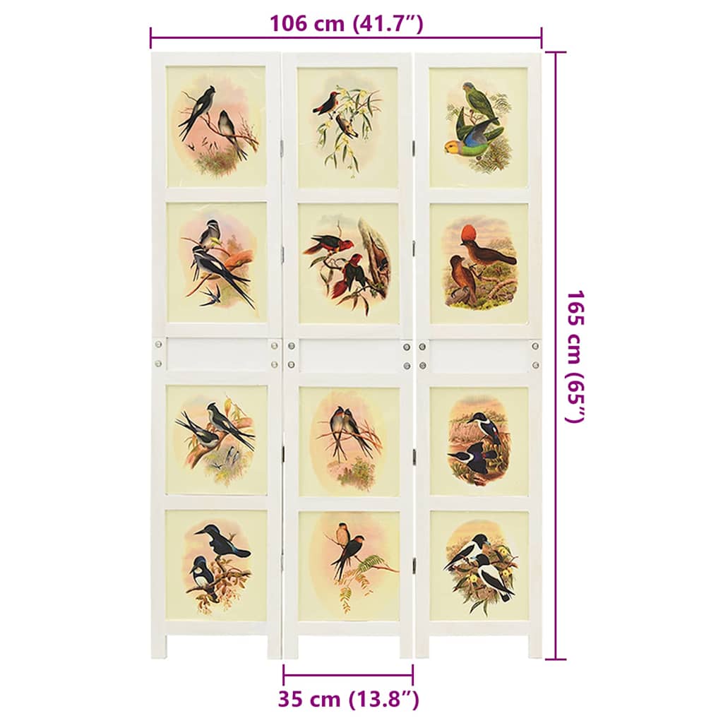 Pannello Romdivider Bianco 212 x 165 cm MDF