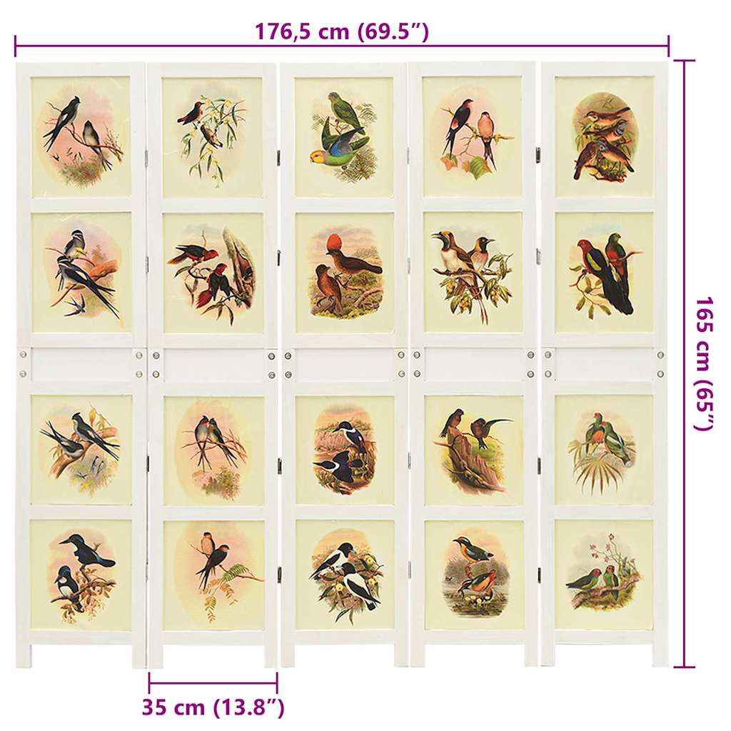 Pannello Romdivider Bianco 212 x 165 cm MDF