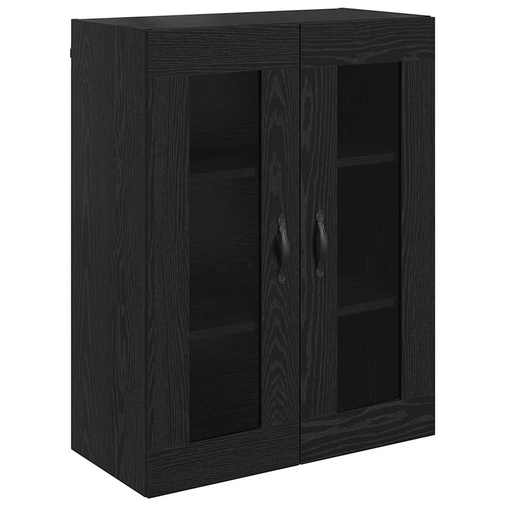 Credenza Rovere Nero 69,5 x 34 x 180 cm Legno multistrato