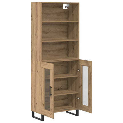 Credenza 2 pz Rovere artigianale 69,5 x 34 x 180 cm