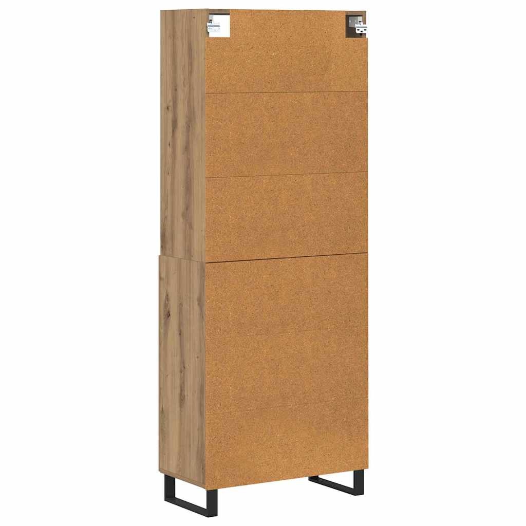 Credenza 2 pcs Rovere artigianale Legno multistrato | homemem39