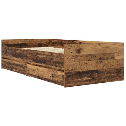 Struttura del letto Legno vecchio 100 x 200 cm Pino massello | homemem39