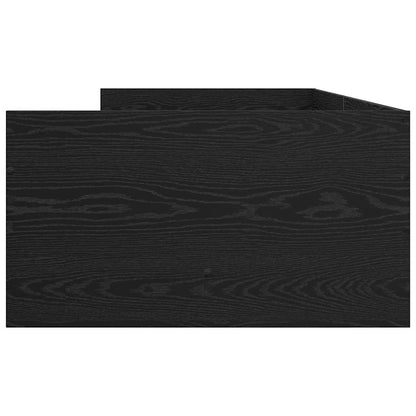 Struttura del letto Rovere Nero 90 x 190 cm Pino massello | homemem39