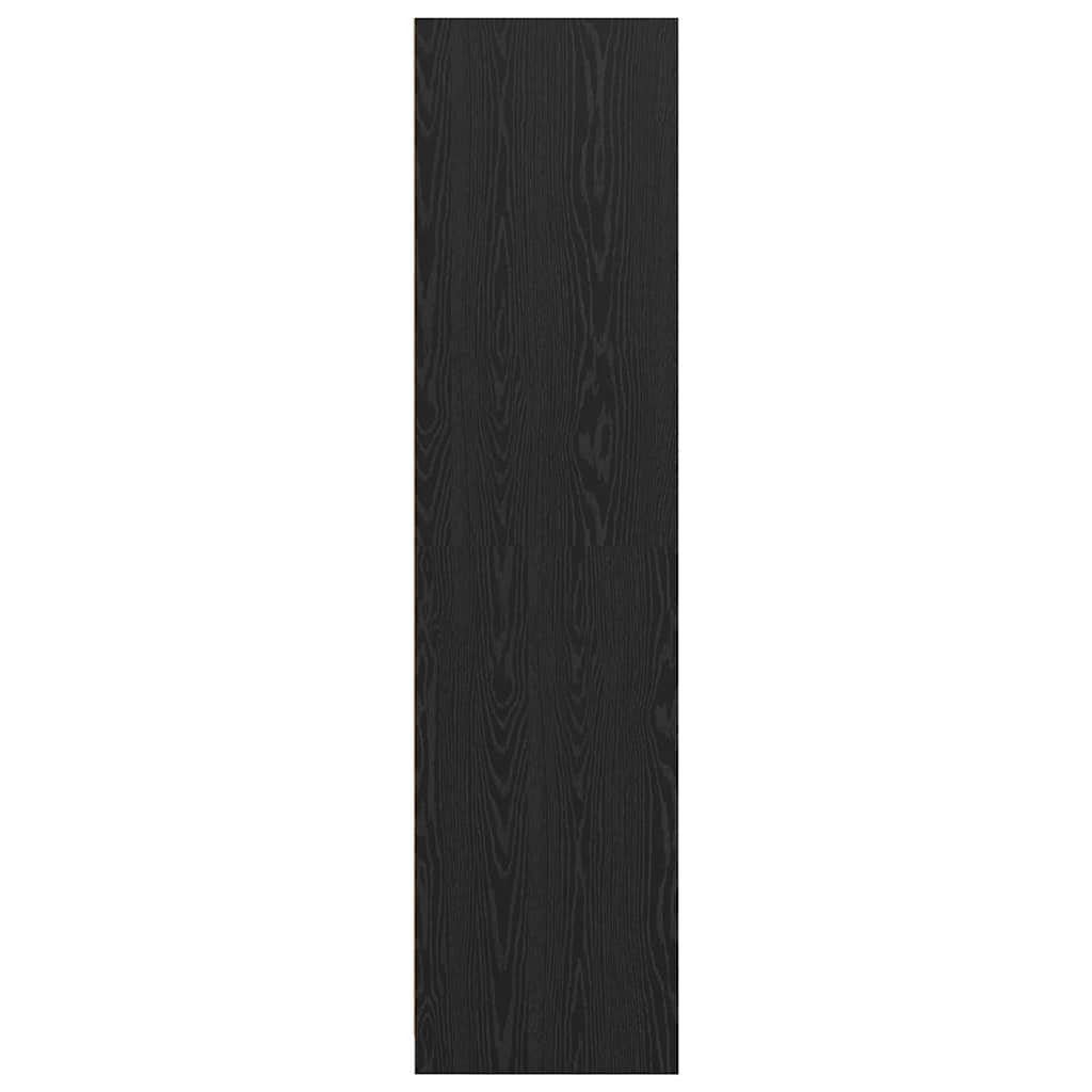 Guardaroba Rovere Nero 50 x 30 x 200 cm Legno multistrato | homemem39