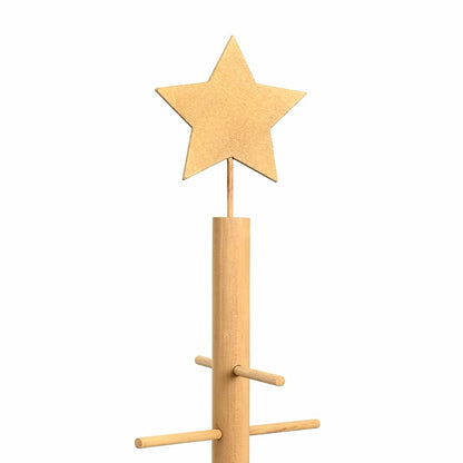 Albero di Natale in legno con supporto Marrone 210 cm Bambù | homemem39