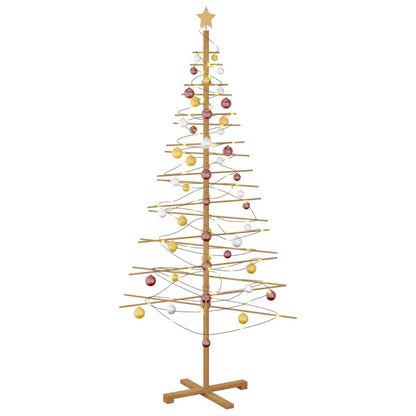 Albero di Natale in legno con supporto Marrone 210 cm Bambù | homemem39