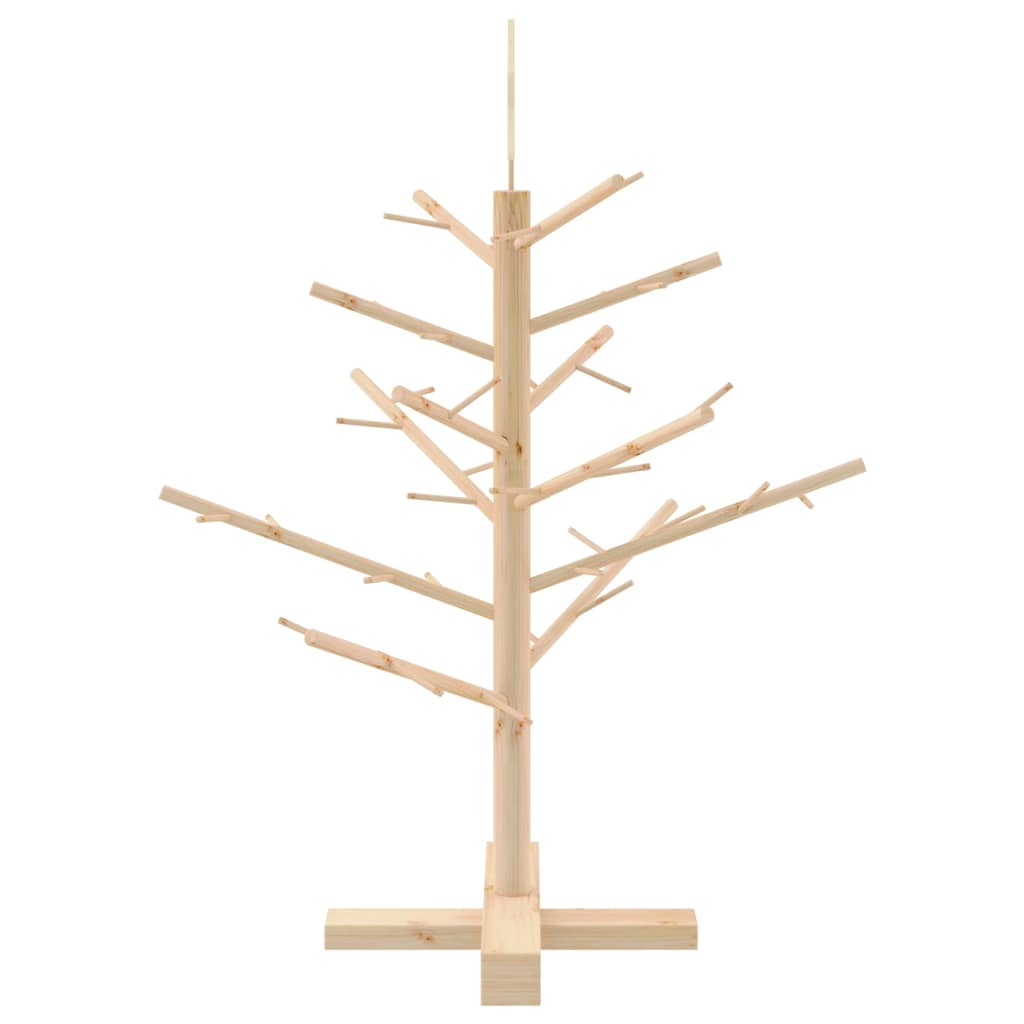 Albero di Natale in legno Naturale 75 cm Legno di pino massello