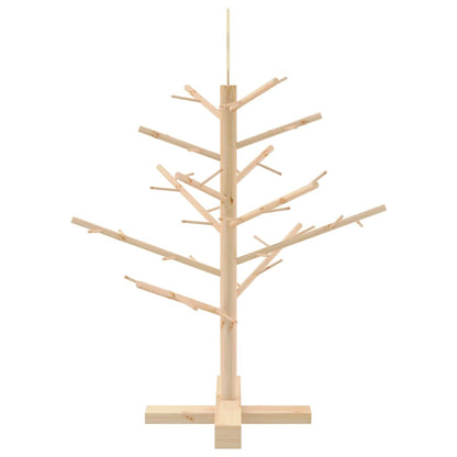 Albero di Natale in legno Naturale 75 cm Legno di pino massello
