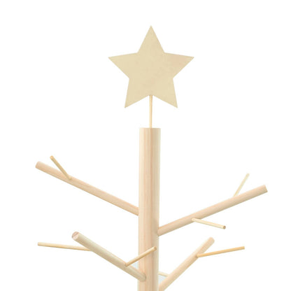 Albero di Natale in legno con supporto Naturale 150 cm
