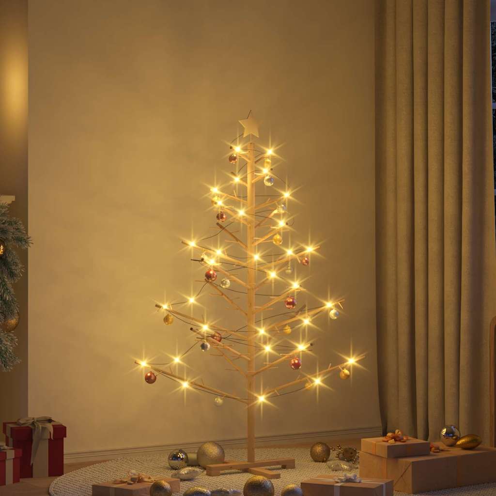Albero di Natale in legno con supporto Naturale 150 cm | homemem39