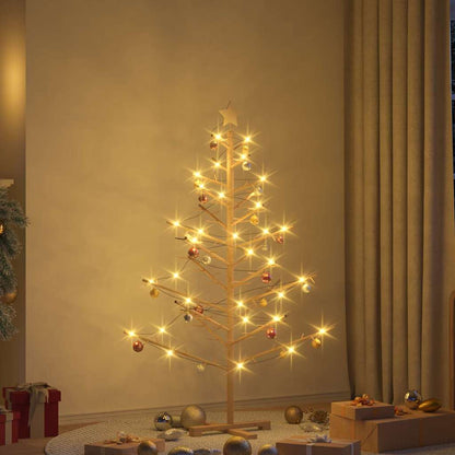 Albero di Natale in legno con supporto Naturale 150 cm