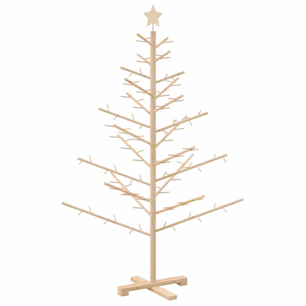 Albero di Natale in legno con supporto Naturale 150 cm