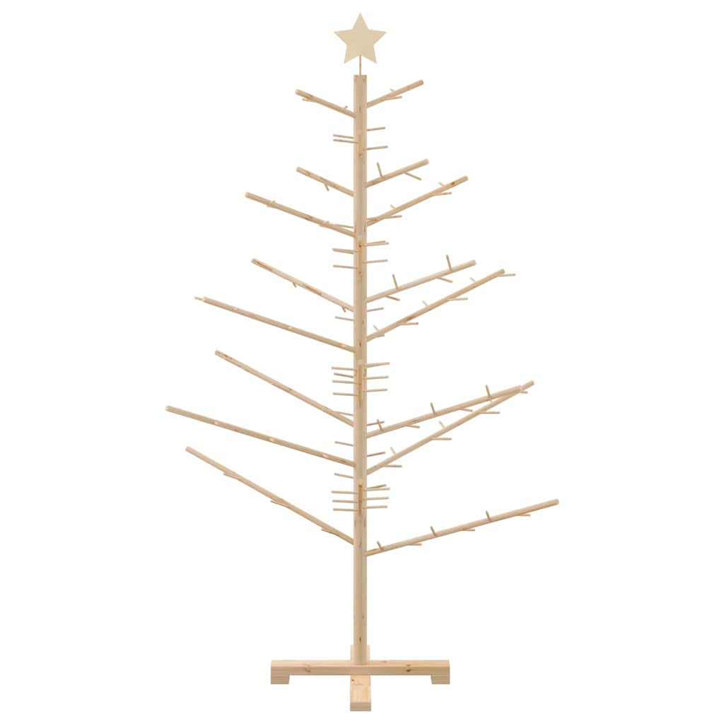 Albero di Natale in legno con supporto Naturale 150 cm