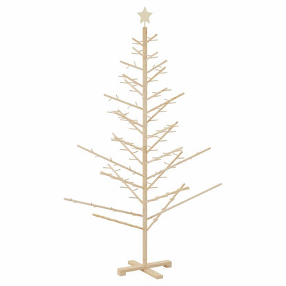 Albero di Natale in legno con supporto Naturale 180 cm