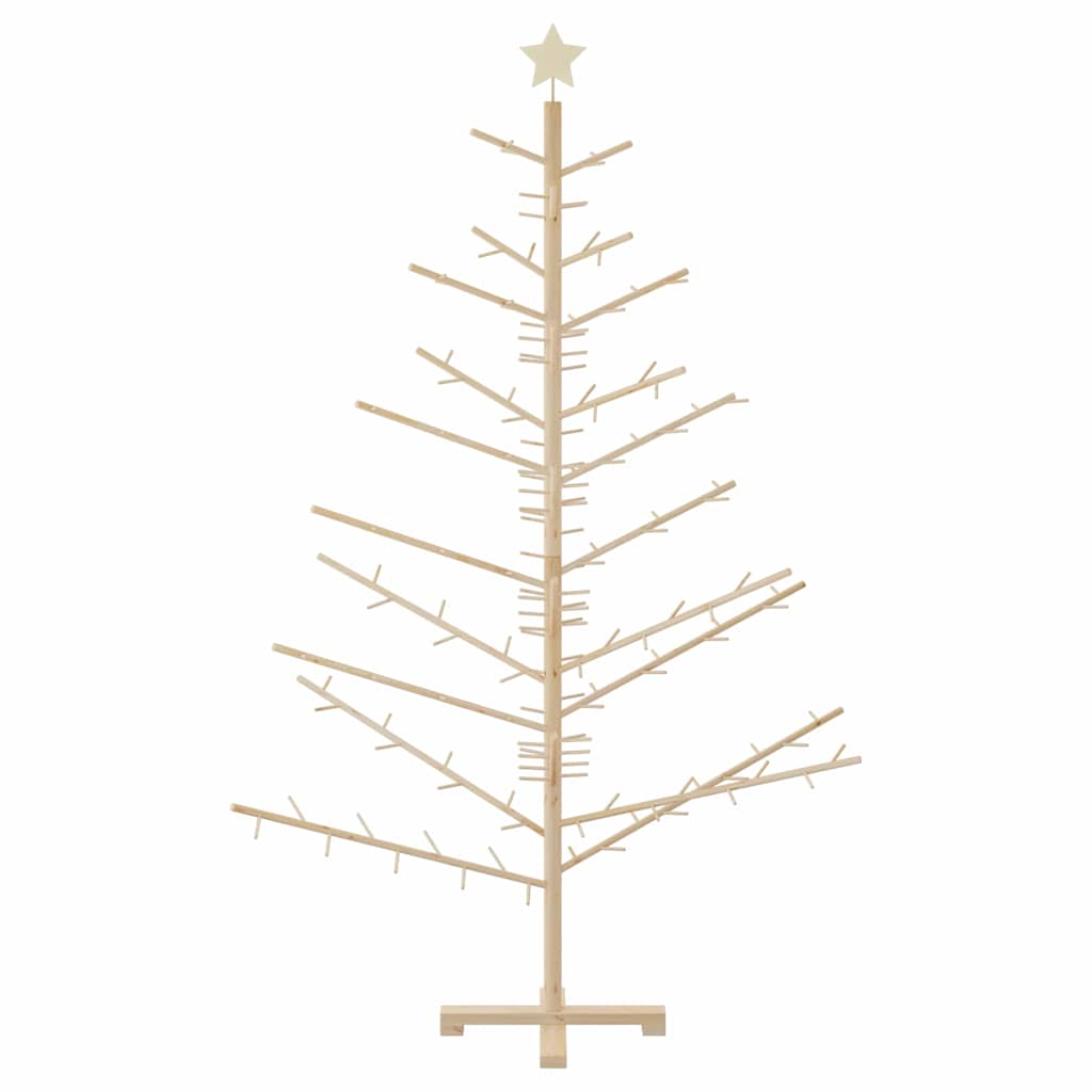 Albero di Natale in legno con supporto Naturale 180 cm