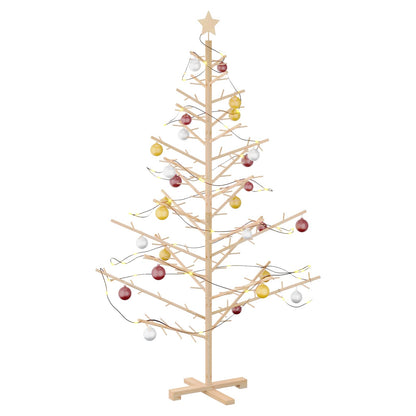 Albero di Natale in legno con supporto Naturale 180 cm