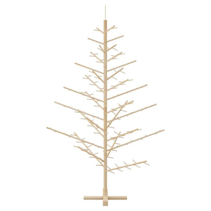 Albero di Natale in legno con supporto Naturale 180 cm