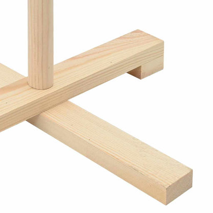 Albero di Natale in legno con supporto Naturale 210 cm